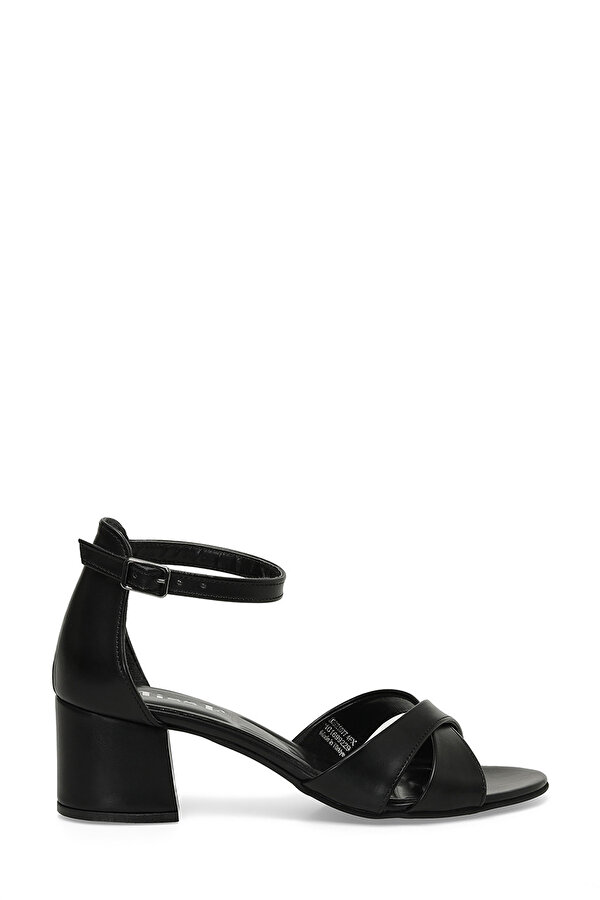 Miss F DS21077 4FX Siyah Kadın Topuklu Sandalet