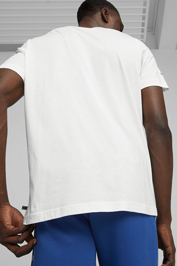 Puma BMW MMS ESS Logo Tee Beyaz Erkek Kısa Kol T-Shirt