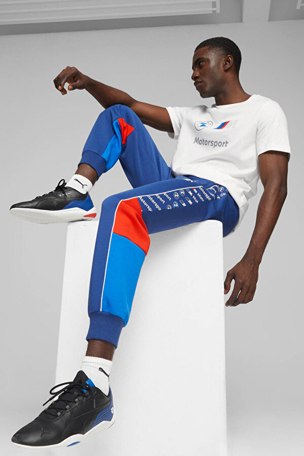 Puma BMW MMS ESS Logo Tee Beyaz Erkek Kısa Kol T-Shirt