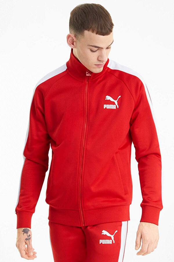 Puma Iconic T7 Track Jacket PT Kırmızı Erkek Eşofman Üstü
