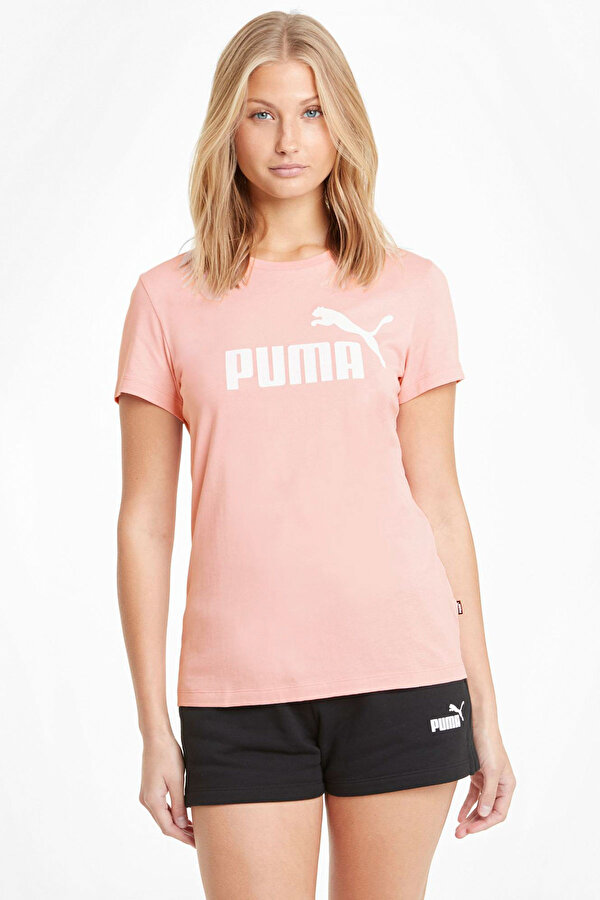 Puma ESS Logo Tee Pembe Kadın Kısa Kol T-Shirt