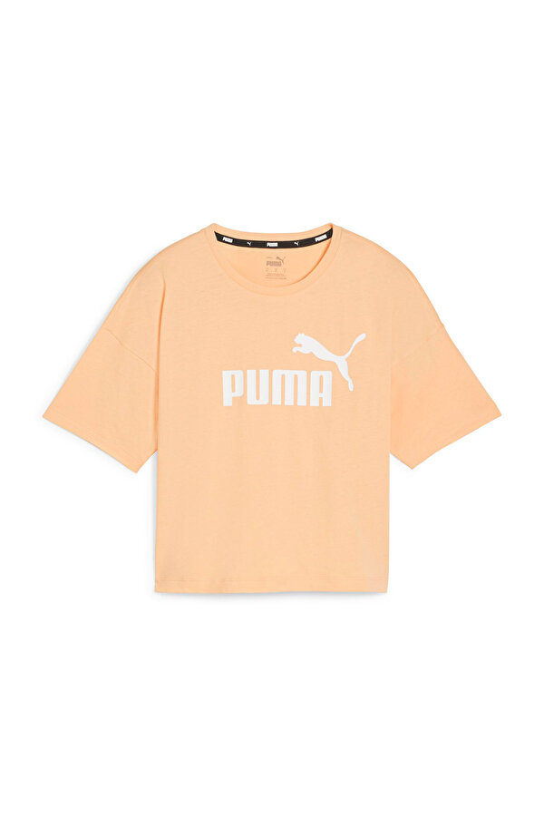 Puma ESS Cropped Logo Tee Somon Kadın Kısa Kol T-Shirt