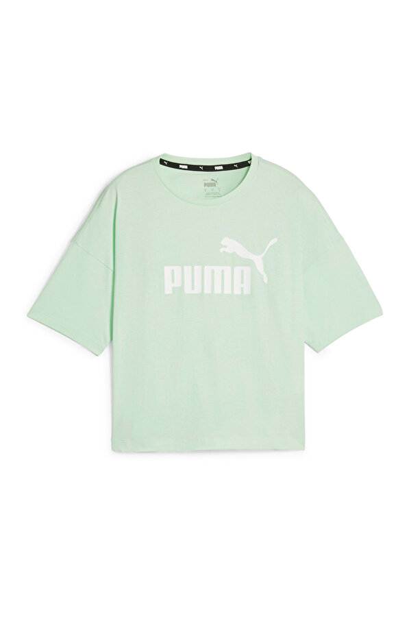 Puma ESS Cropped Logo Tee Mint Kadın Kısa Kol T-Shirt