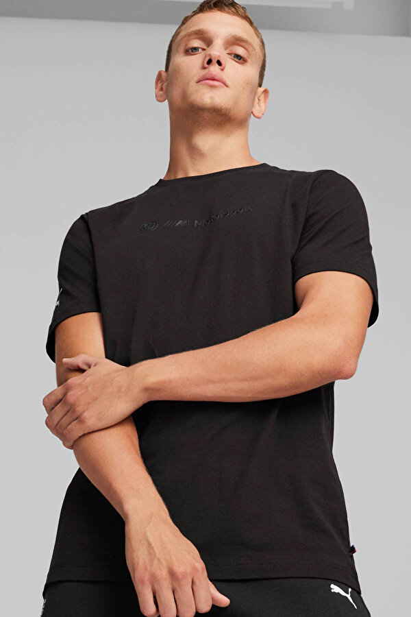 Puma BMW MMS (Logo) Graphic Siyah Erkek Kısa Kol T-Shirt