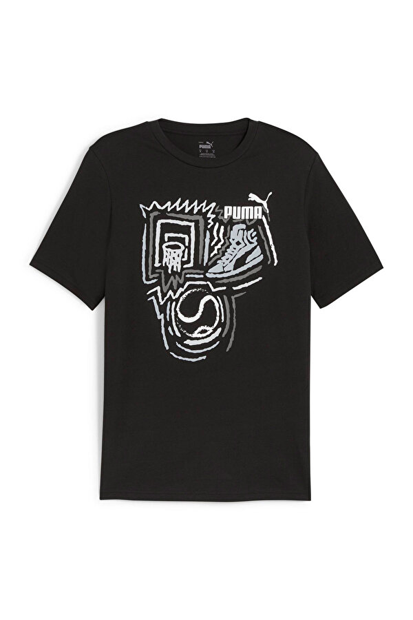 Puma GRAPHICS Year of Sports Siyah Erkek Kısa Kol T-Shirt