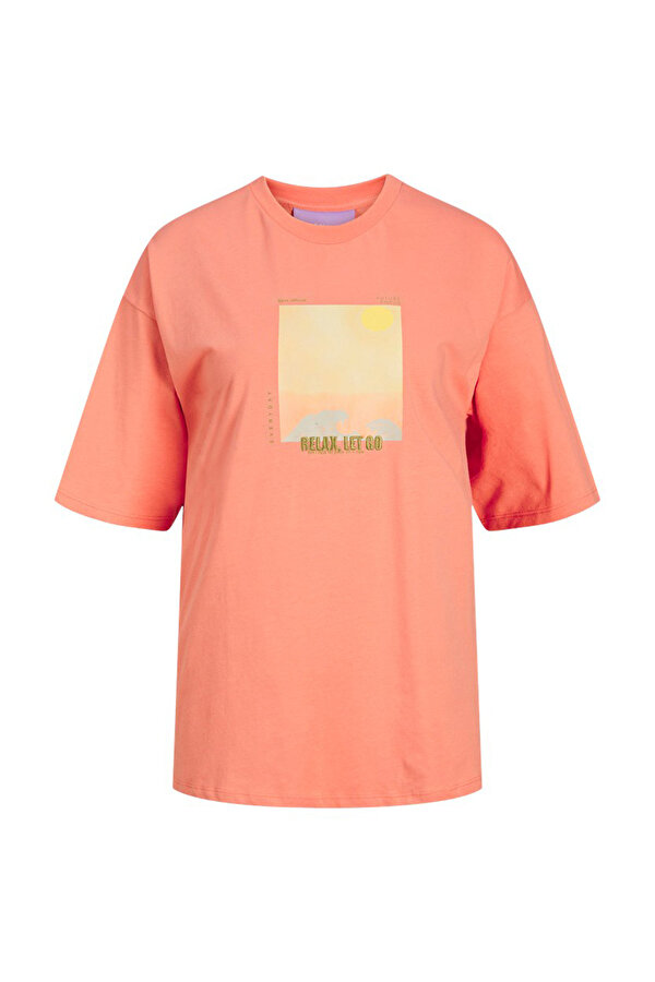 Jjxx JXPAIGE LOOSE SS TEE JRS Kiremit Kadın Kısa Kol T-Shirt
