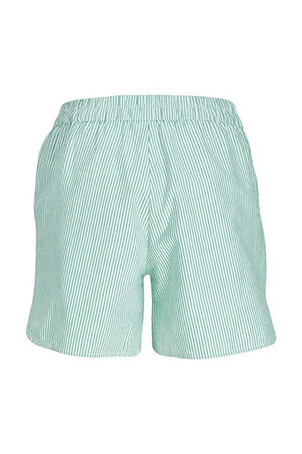 Jjxx JXSIVA OXFORD SHORTS WVN Yeşil Kadın Şort