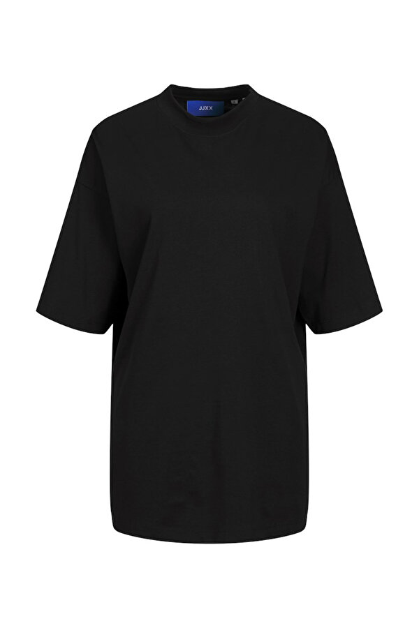 Jjxx JXVALERIA OVS SS TEE JRS Siyah Kadın Kısa Kol T-Shirt