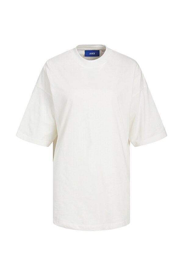 Jjxx JXVALERIA OVS SS TEE JRS Ekru Kadın Kısa Kol T-Shirt