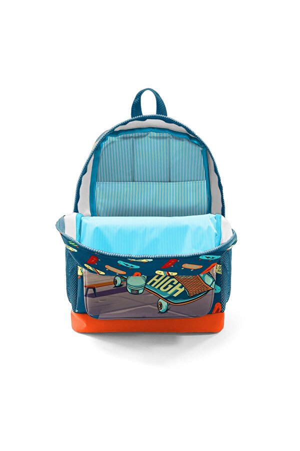 Coral High Kids Dört Bölmeli Su Yeşili Neon Mercan İlkokul Çantası 23713