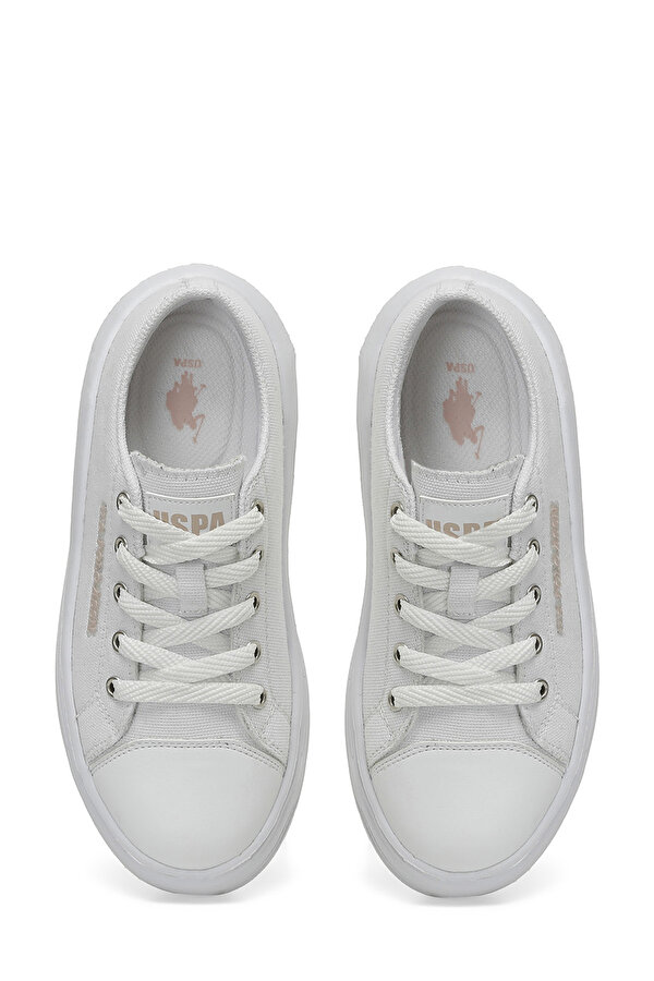 U.S. Polo Assn. CLEME TEX JR 4FX Beyaz Kız Çocuk Sneaker