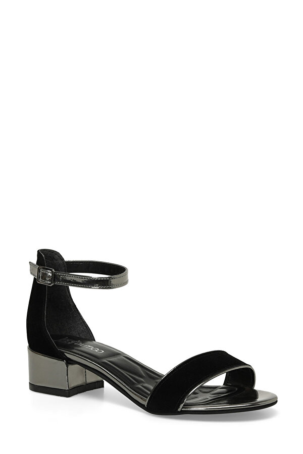 Butigo 21S-701 4FX Siyah Kadın Topuklu Sandalet