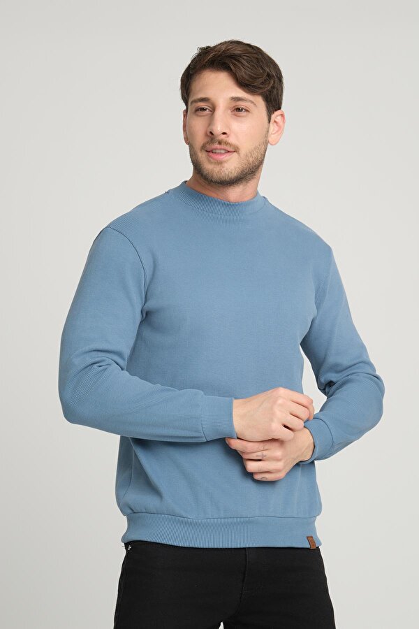 Alexander Gardi ALEXANDERGARDI KAŞKORSE KUMAŞ YARIM BOĞAZLI SWEATSHİRT (E22-761A)