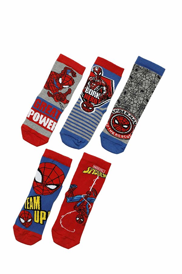 Spiderman SPIDERHERO 5 LI SKT-B 4FX Multicolor Boy Socket Sock