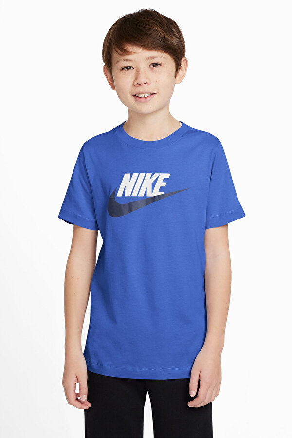 Nike K NSW TEE FUTURA ICON TD Mavi Erkek Çocuk Kısa Kol T-Shirt