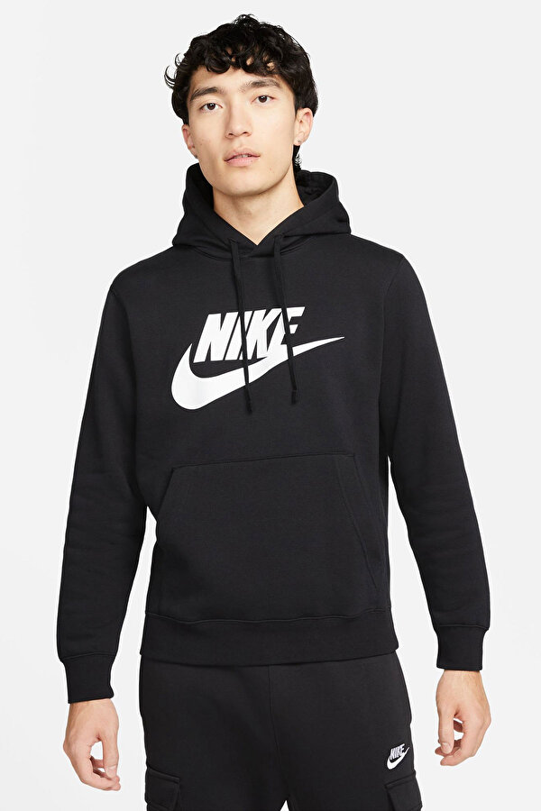 Nike M NSW CLUB HOODIE PO Siyah Erkek Sweatshirt