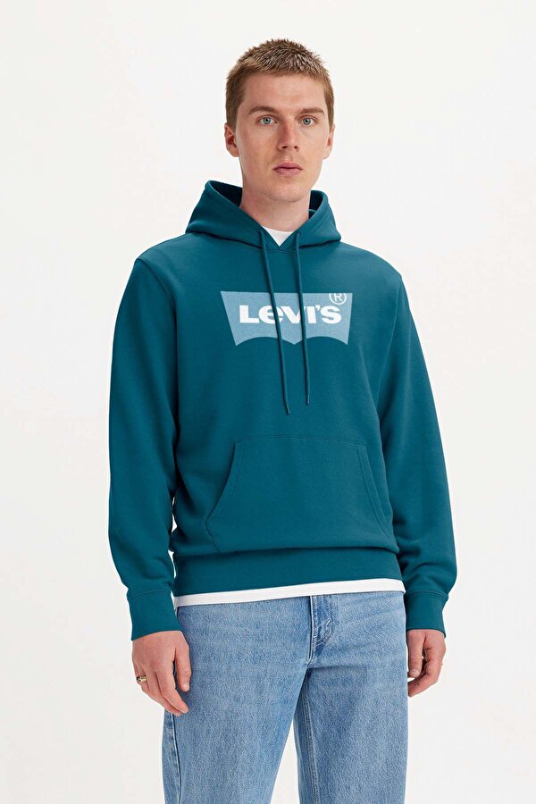 Levi's LEVI’S LSE T2 STD GRAPHIC HOOD S Mavi Erkek Sweatshirt