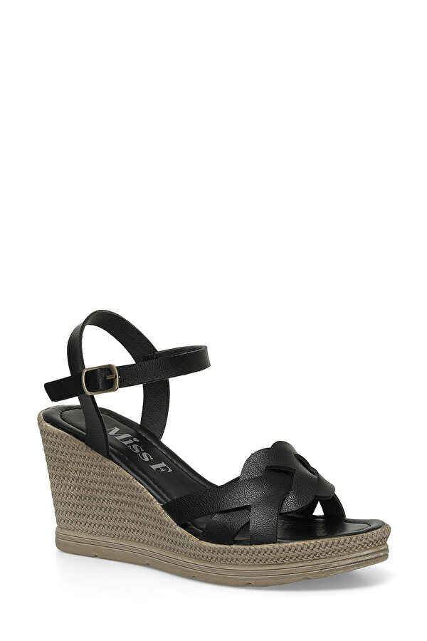 Miss F DS24022 4FX BLACK Woman Sandals>Platform Heeled Sandals