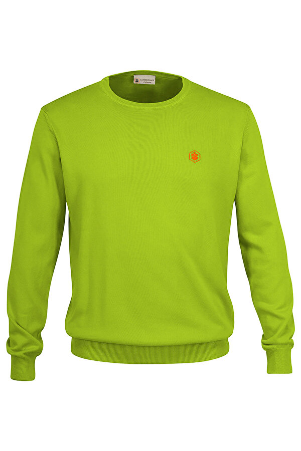 Lumberjack PULLOVER CREW NECK OVERDY GREEN Man Sweater