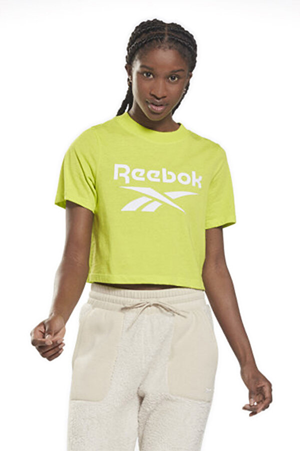 Reebok RI Crop Tee Sarı Kadın Kısa Kol T-Shirt