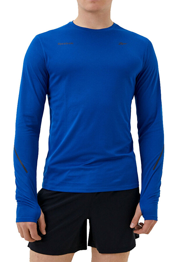 Reebok Speed Long Sleeve T-Shirt Синий 008 Мужчина Футболка С Длинными Рукав