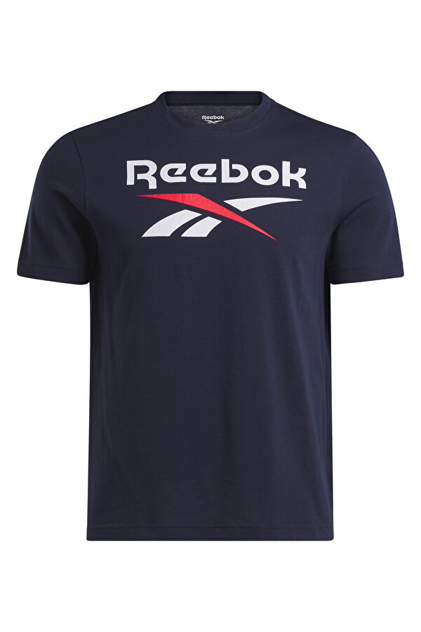 Reebok Identity Stacked Синий Мужчина Футболка