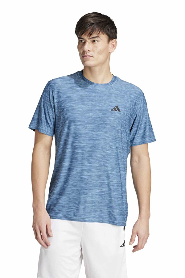 adidas TR-ES STRETCH T Mavi Erkek Kısa Kol T-Shirt