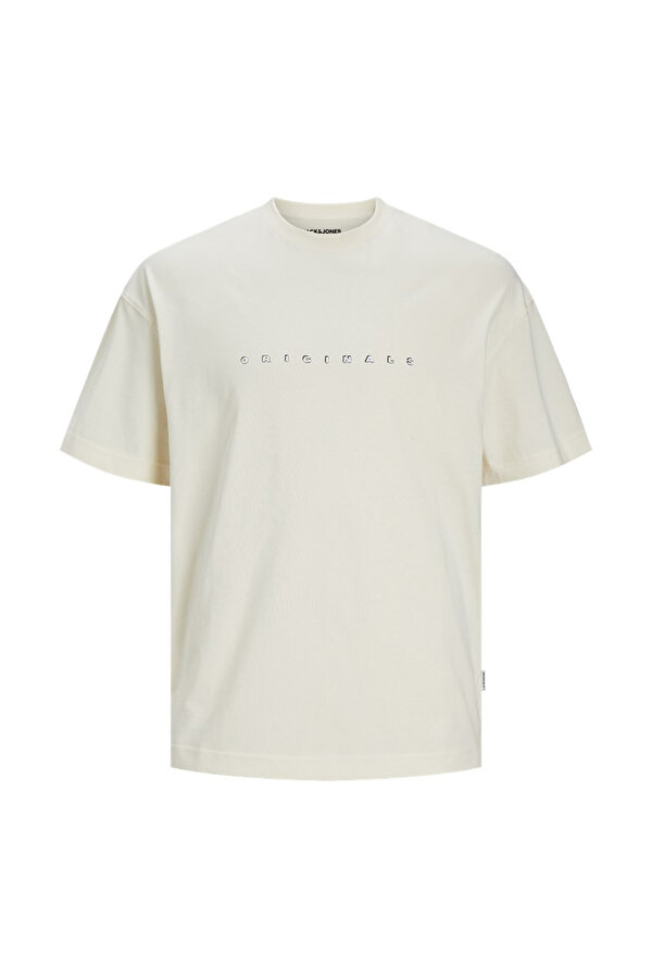Jack & Jones JOREASTER ACTIVITY TEE SS Bej Erkek Kısa Kol T-Shirt