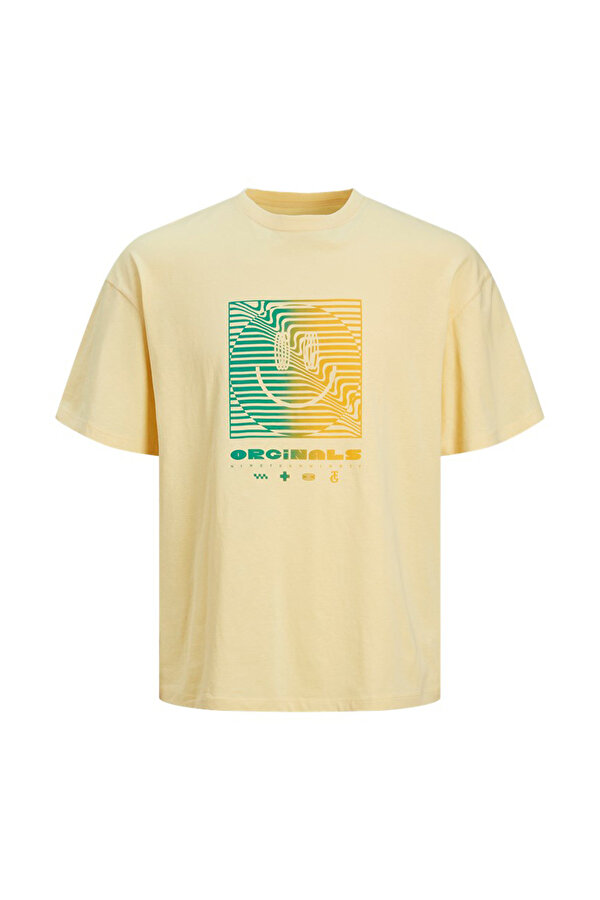 Jack & Jones JORSCOPE TEE SS CREW NECK Sarı Erkek Kısa Kol T-Shirt