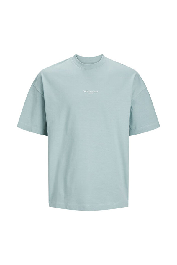 Jack & Jones JORSANTORINI TEE SS CREW GRI Erkek Kısa Kol T-Shirt