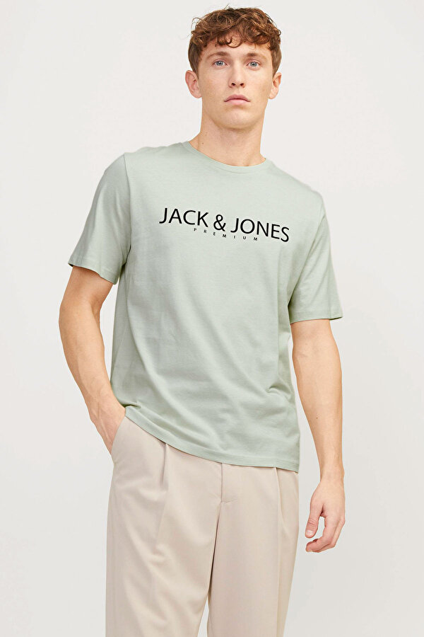 Jack & Jones JPRBLAJACK SS TEE CREW NE Yeşil Erkek Kısa Kol T-Shirt