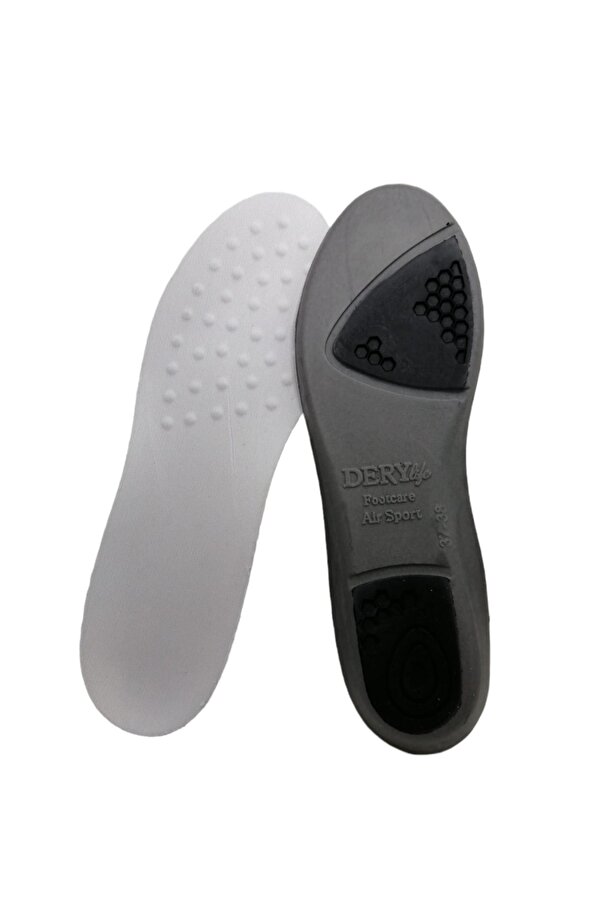 SRTfootcare DeryLife Topuk Destekli Ortopedik Beyaz Kumaş Ayakkabı Tabanı 1 Çift