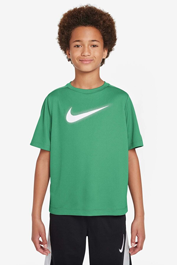 Nike B NK DF MULTI+ SS TOP HBR Yeşil Erkek Çocuk Kısa Kol T-Shirt