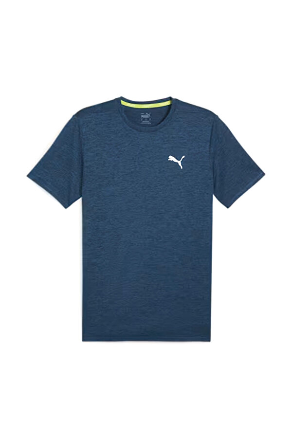 Puma RUN FAVORITE HEATHER TEE Mavi Erkek Kısa Kol T-Shirt