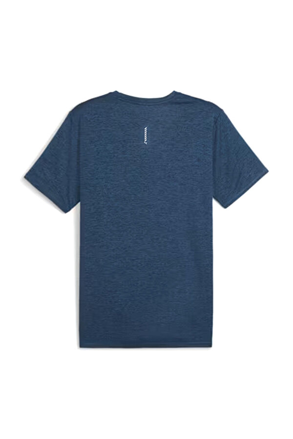 Puma RUN FAVORITE HEATHER TEE Mavi Erkek Kısa Kol T-Shirt