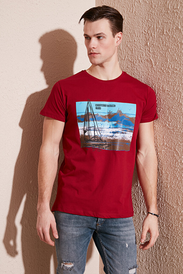 Buratti Erkek T Shirt 541YELKEN24 KIRMIZI