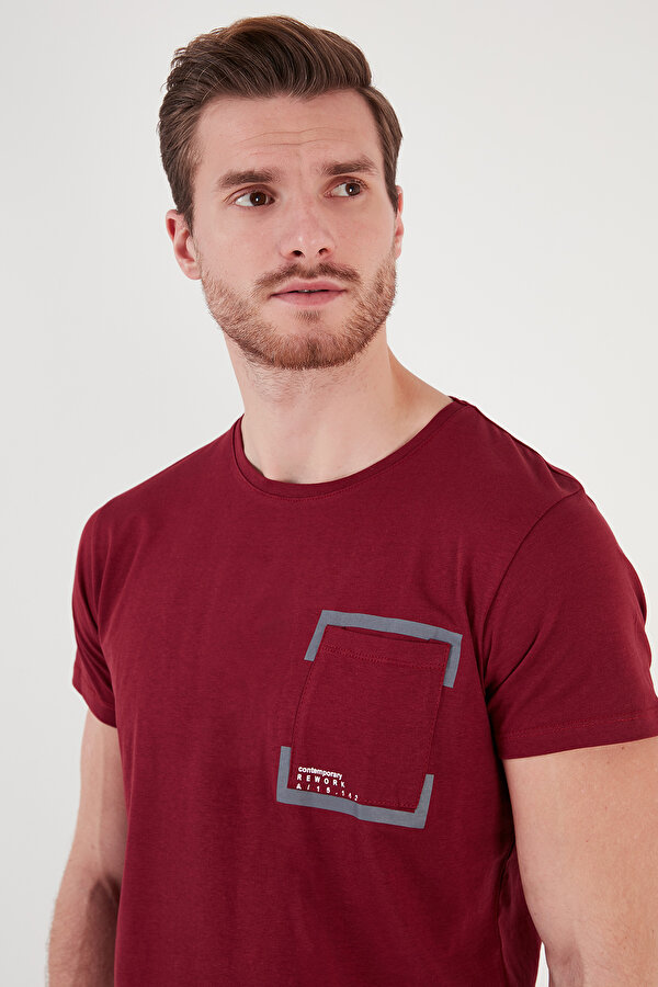 Buratti Erkek T Shirt 541REWORK BORDO