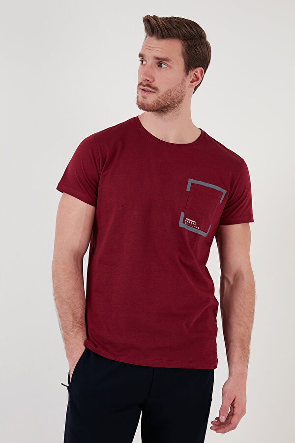 Buratti Erkek T Shirt 541REWORK BORDO