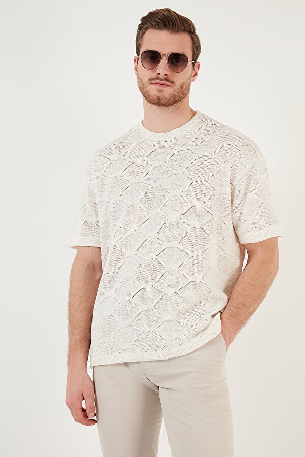 Buratti Erkek T Shirt CF24S218032 EKRU