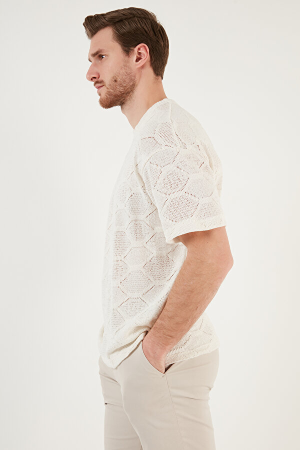 Buratti Erkek T Shirt CF24S218032 EKRU