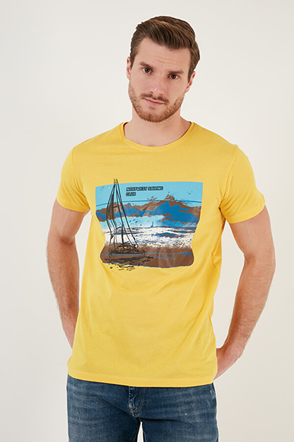 Buratti Erkek T Shirt 541YELKEN24 SARI