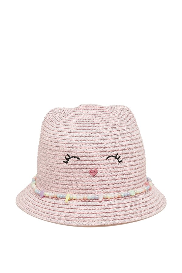 Polaris CAT STRAW HAT-G 4FX Pembe Kız Çocuk Hasır Şapka