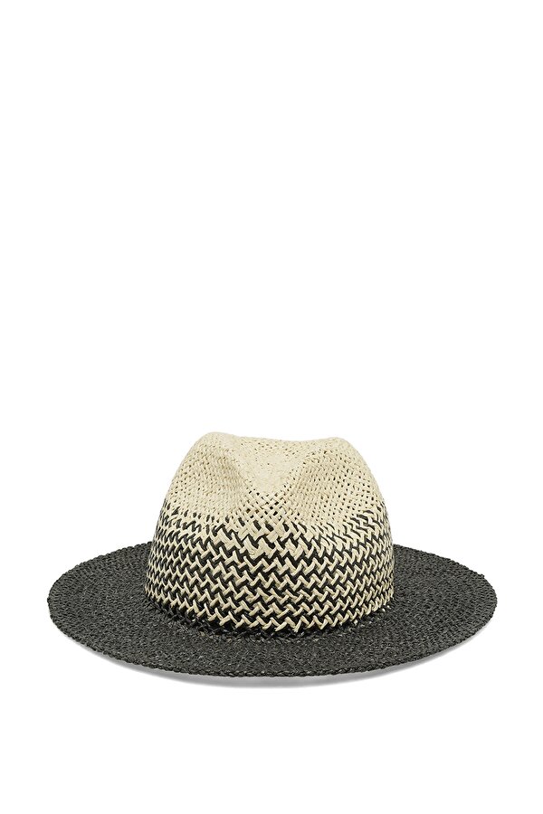 Butigo DARK STRAW HAT-W 4FX Siyah Kadın Hasır Şapka