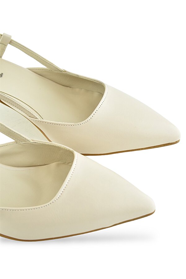 Ayakkabı Burada 1025 Arkası Açık Kadın Topuklu Ayakkabı 5 cm Abiye Düğün Nişan Kına Gecesi Kdnca