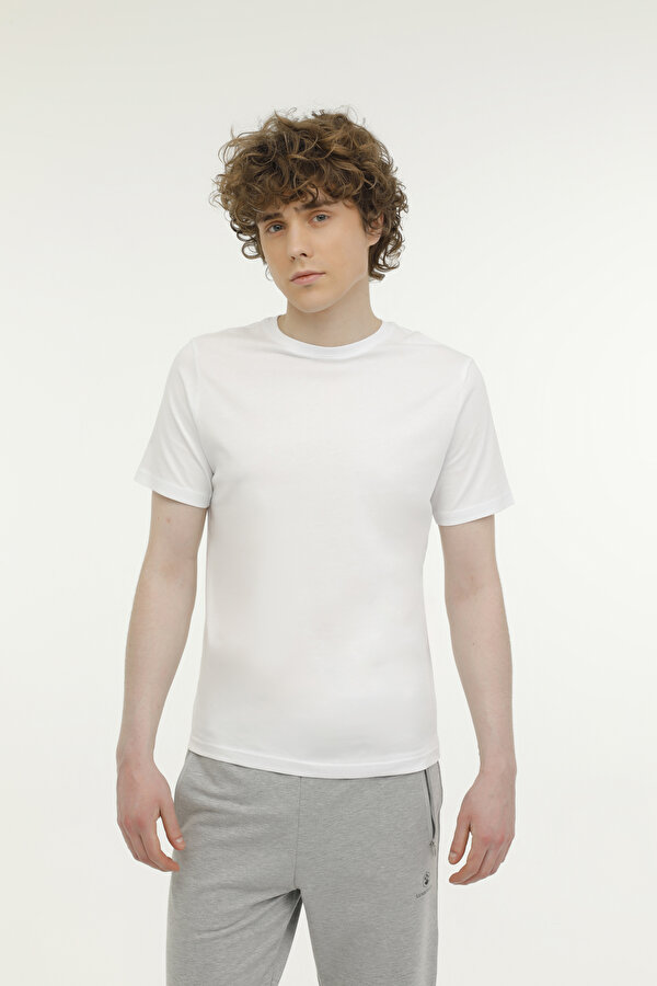 Kinetix M-SN220 BSC C T-SHIRT 3PR Beyaz Erkek Kısa Kol T-Shirt
