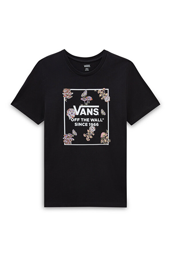 Vans FUNGI FLORAL BFF TEE-B Siyah Kadın Kısa Kol T-Shirt