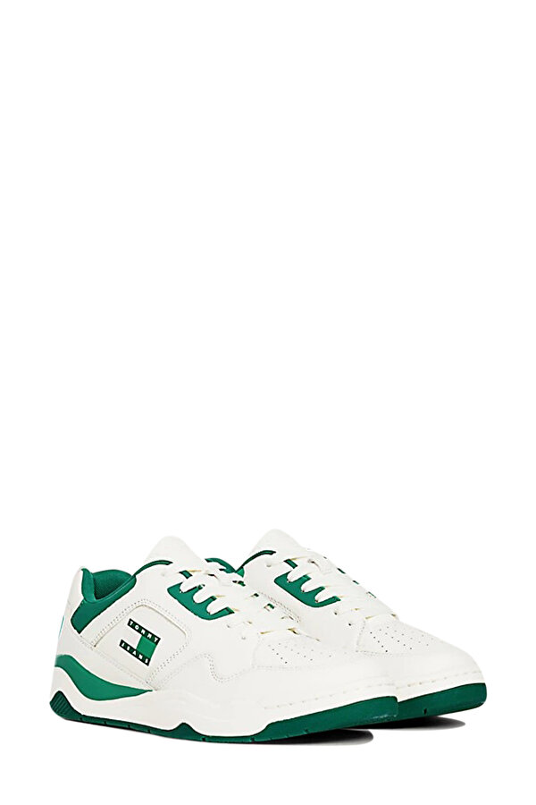 Tommy Hilfiger TJM LEATHER OUTSOLE COLOR Beyaz Erkek Sneaker
