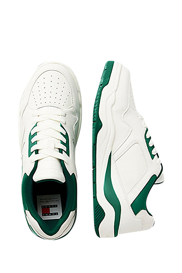 Tommy Hilfiger TJM LEATHER OUTSOLE COLOR Beyaz Erkek Sneaker