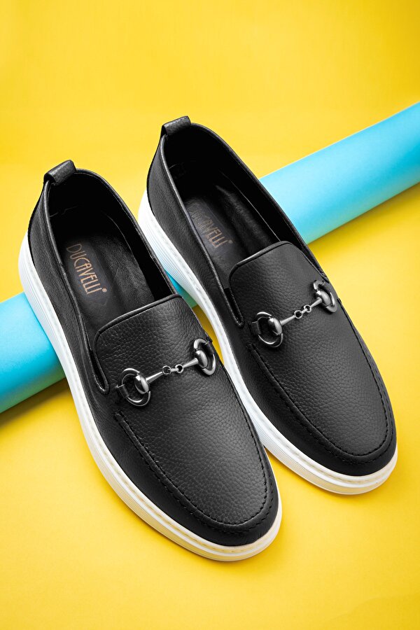 Ducavelli Anchor Hakiki Deri Erkek Günlük Ayakkabı, Loafer Ayakkabı, Hafif Ayakkabı, Yazlık Ayakkabı