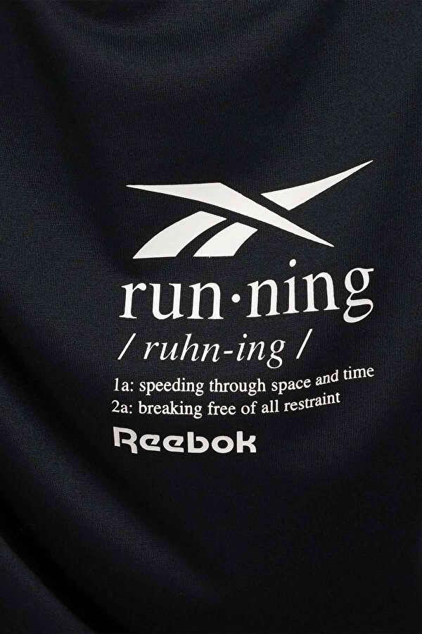 Reebok Run Graphic Ss Tee Черный Мужчина Футболка